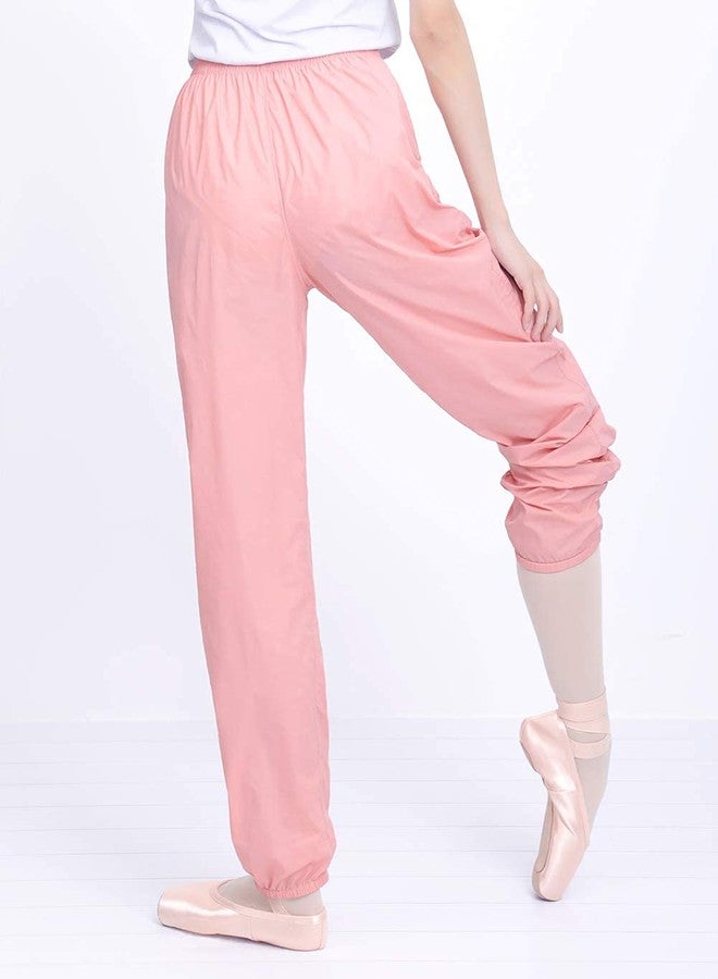 Daydance بنطال باليه نسائي وردي اللون من داي دانس، مصنوع من قماش مقاوم للتمزق، مناسب للرقص والإحماء والتعرق. - Image 4